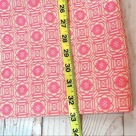 VTG United Colors of Benetton Pink Brocade Dress - Picture 7 of 9